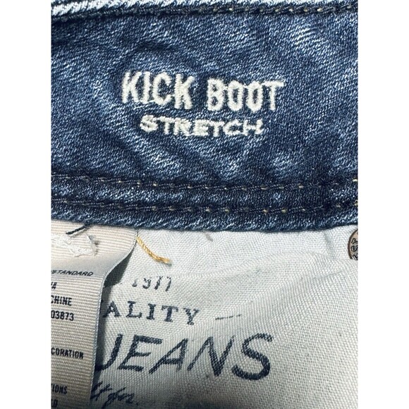 American Eagle Jeans Women 4 R Boot Cut Kick Low Rise Stretch 27x31 - Picture 5 of 7